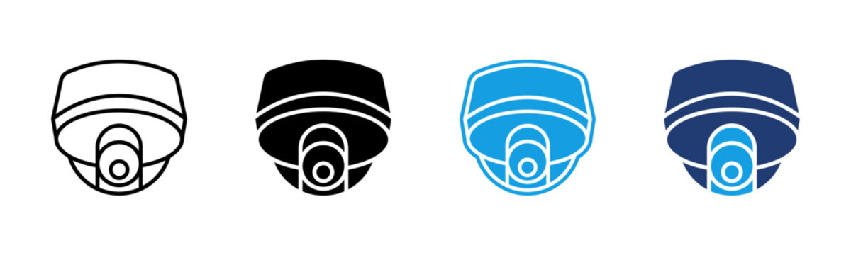 Cctv icon multiple style collection