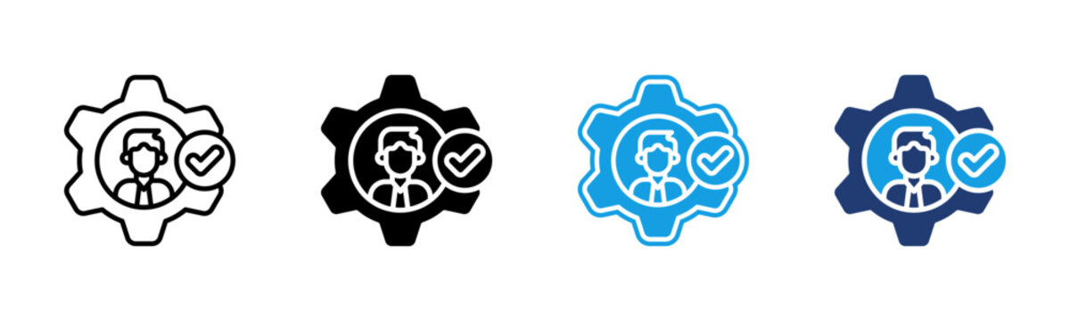 User Role icon multiple style collection