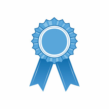 Blue Rosette Ribbon Award