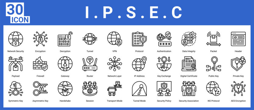 Ipsec icon pack and collection