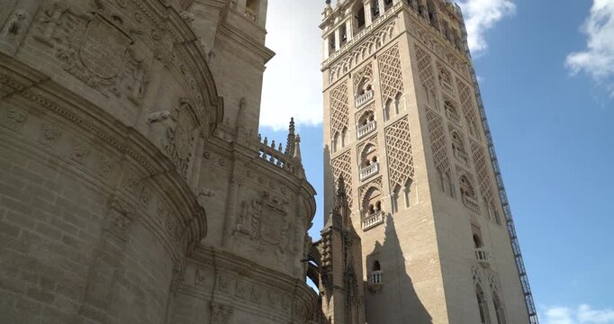 The impressive cathedral of Seville in Spain.