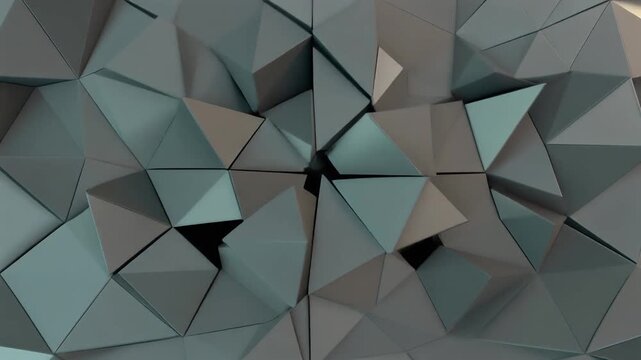 Abstract geometric low-poly background with sharp edges and a futuristic, crystalline texture