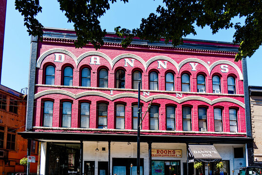 Danny's Inn Historic Hotel on Water Street in Gastown, Vancouver, British Columbia