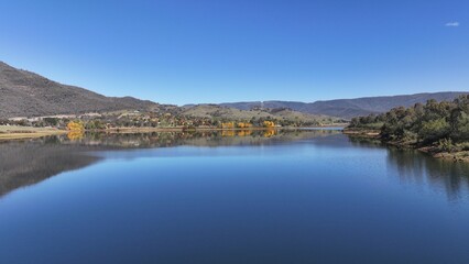 Naklejka premium Spectacular aerial photo of Jounama Pondage NSW Australia