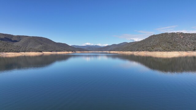 Spectacular aerial photo of Lake Eildon Victoria Australia