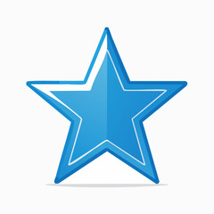 Obraz premium Blue Star Icon