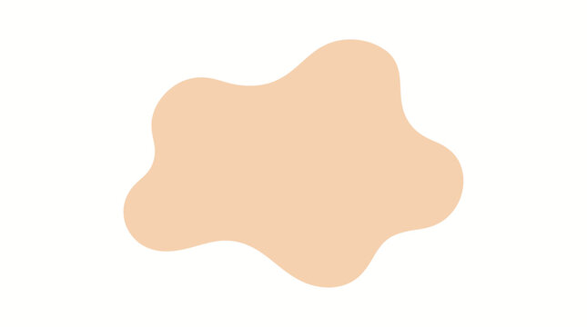 Organic blob shape with irregular form abstract vector illustration.
