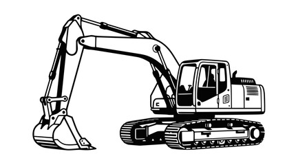 excavator machine, construction vehicle © Arto