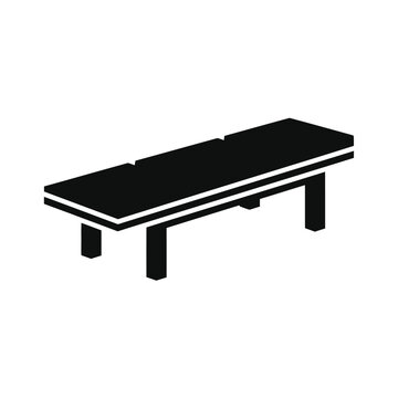 Simple black pool table.