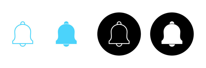 Fototapeta premium Bell icon vector. Notification sign and symbol for web site design