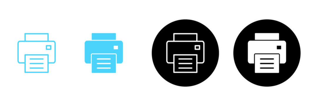 Print icon vector. printer sign and symbol