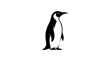 Penguin standing on land looking right. © Abidzar