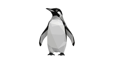 Penguin standing on two feet. © Arzan