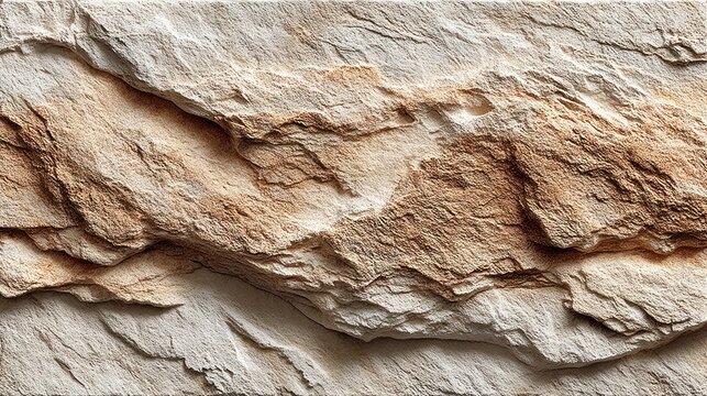 Close-up Texture of Layered Natural Stone with Earthy Tones.