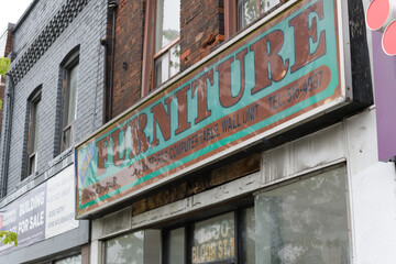 Naklejka premium old ghost sign of 