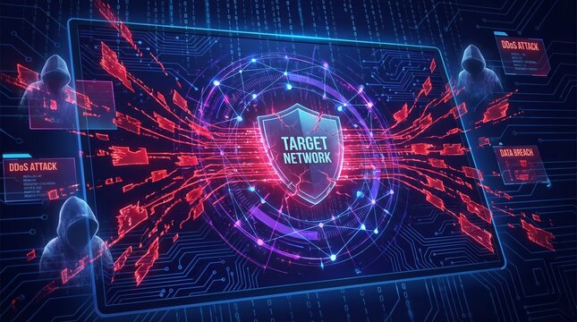 Cyber Attack Targeting Network Security and Data Breach