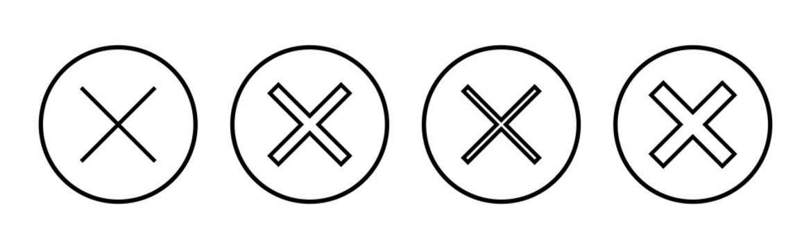 Close icon vector illustration. Delete sign and symbol. cross sign