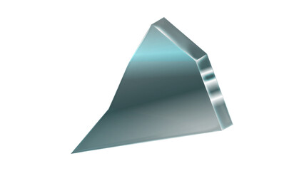 Fototapeta premium Broken Sharp Glass Shard Fragment Isolated Vector
