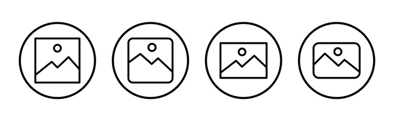 Fototapeta premium Picture icon vector illustration. photo gallery sign and symbol. image icon