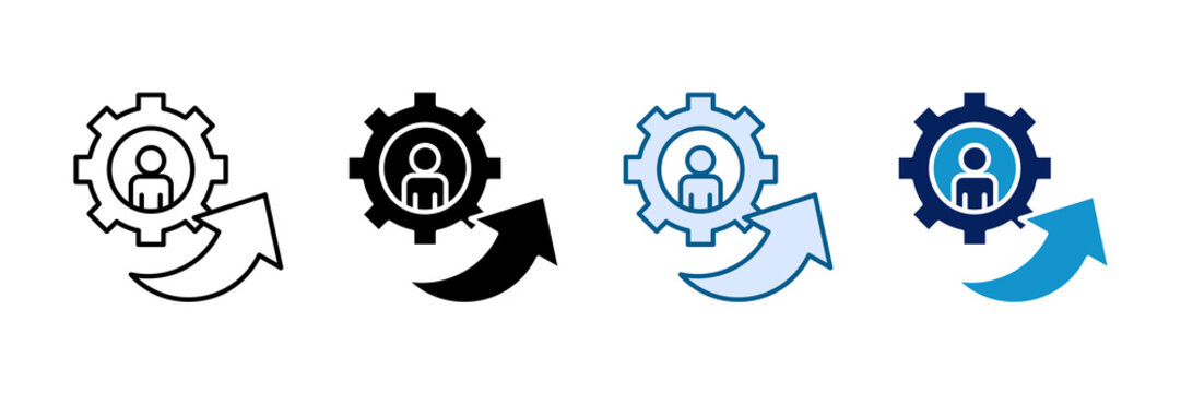 Personal Growth Icon Set Multiple Style Collection