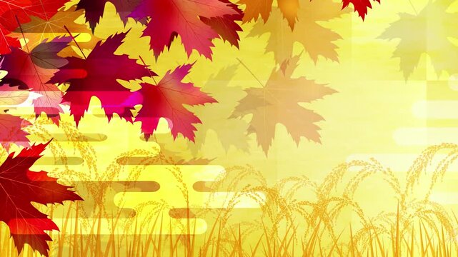 Vibrant Red Maple Leaves in Autumn Fields 4K