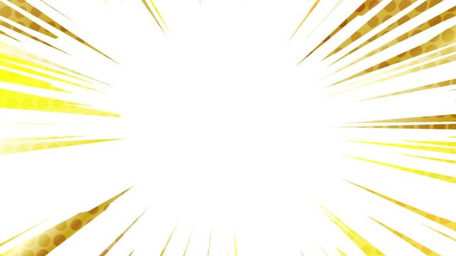 Yellow Comic Speed Effect Line Background 4K