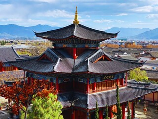 Obraz premium chinese pavilion in the park