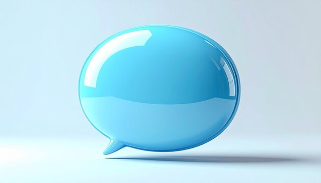 blue bubble speech bubble