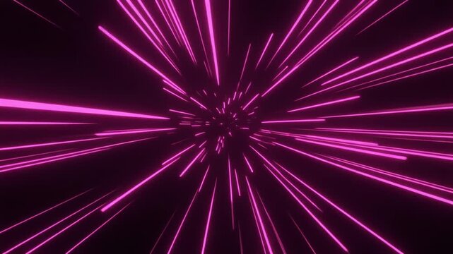 ネオンピンクの蛍光フレアエフェクト