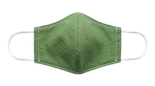 A green face mask with white elastic straps on transparent background hantavirus pulmonary syndrome, hps