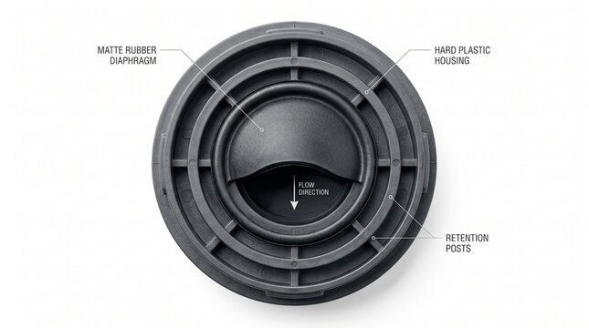 A detailed view of a speaker's diaphragm and housing on transparent background hantavirus pulmonary syndrome, hps
