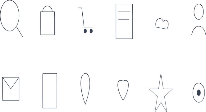 Set of glasses vector icon illustration design