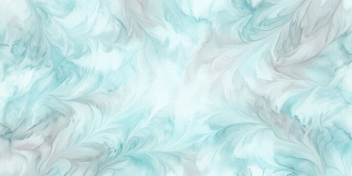 Abstract artistic texture resembling soft feathery swirls of aqua and grey, creating a dreamy, ethereal, and tranquil visual effect.