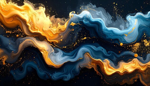 Vibrant abstract fluid art background design.