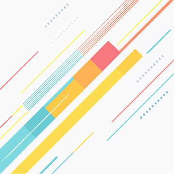 Abstract Geometric Pattern with Diagonal Lines and Rectangles