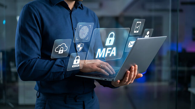 Multi Factor Authentication Cybersecurity Protection Secure Login Access Verification