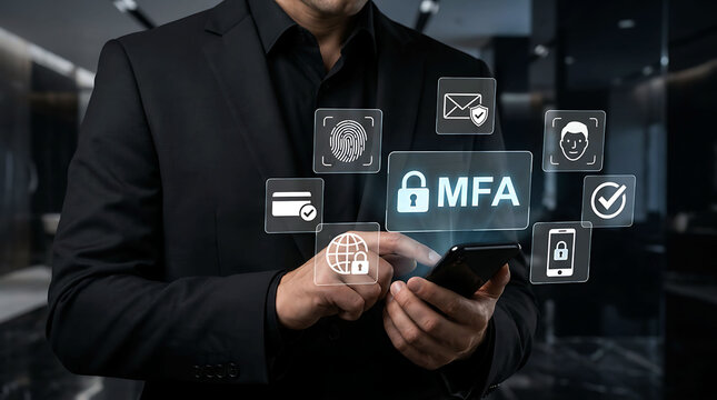 Multi Factor Authentication Mobile Security Access Control Digital Identity Protection