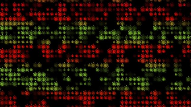 binary code background motion video. colorful dots motion video background