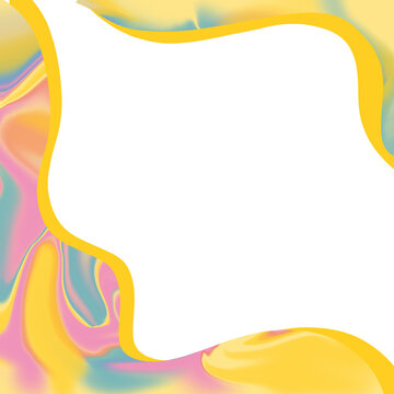 abstract background with yellow waves