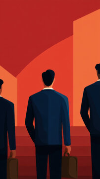 Tech layoffs market impact businessperson tech layoffs market impact businessperson corporate office suit briefcase unemployment workforce