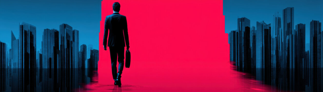 Tech layoffs market impact business silhouette worker city tech layoffs market impact business silhouette worker city corporate uncertainty