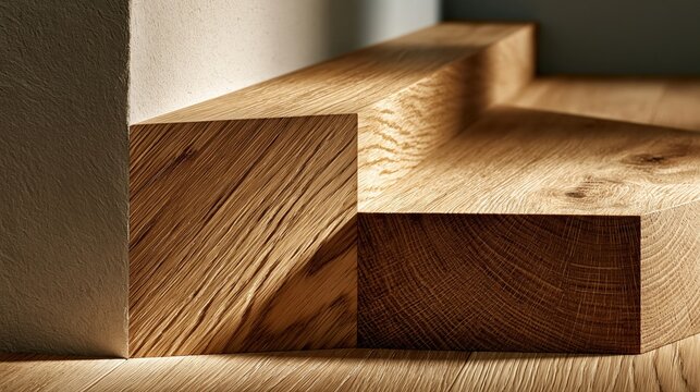 Oak wood block texture closeup natural grain detail macro