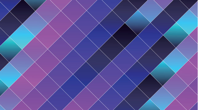 Vibrant Purple and Blue Geometric Diamond Pattern Background