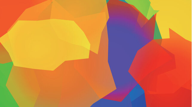 Vibrant abstract geometric low poly background with colorful shapes