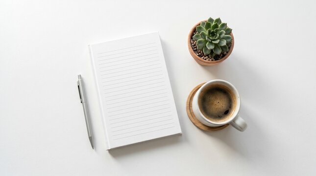 cup of coffee and notebook