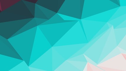Fototapeta premium Abstract Geometric Oceanic Blues Polygonal Background