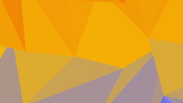 Bright Abstract Orange Geometric Pattern with Purple Accent