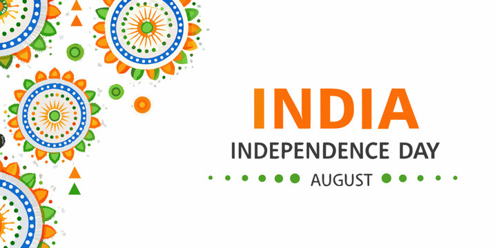 india independence day colorful vector design august