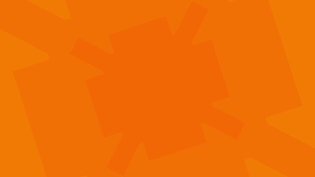 Bright Orange Abstract Shapes Overlapping Pattern