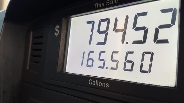 gas station clock